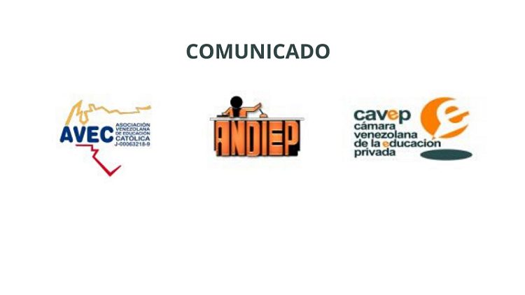 Comunicado de Andiep, Avec y Cavep a sus afiliados Comunicado de Andiep, Avec y Cavep a sus afiliados